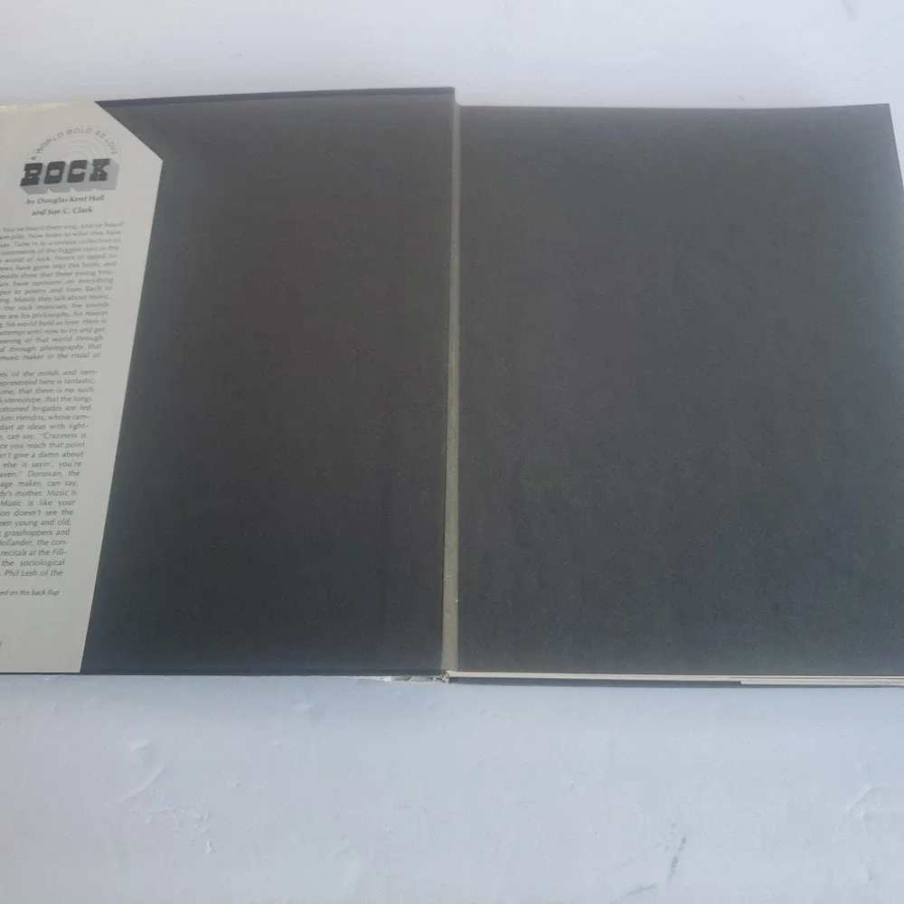 Rock A World Bold as Love Douglas Kent‎ Hall and Sue G Clark hardcover 1970 rare